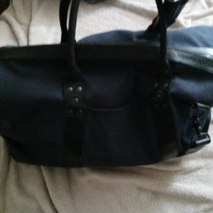 J Crew Canvas leather trim duffle bag